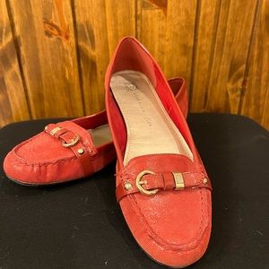 Anne Klein leather loafers